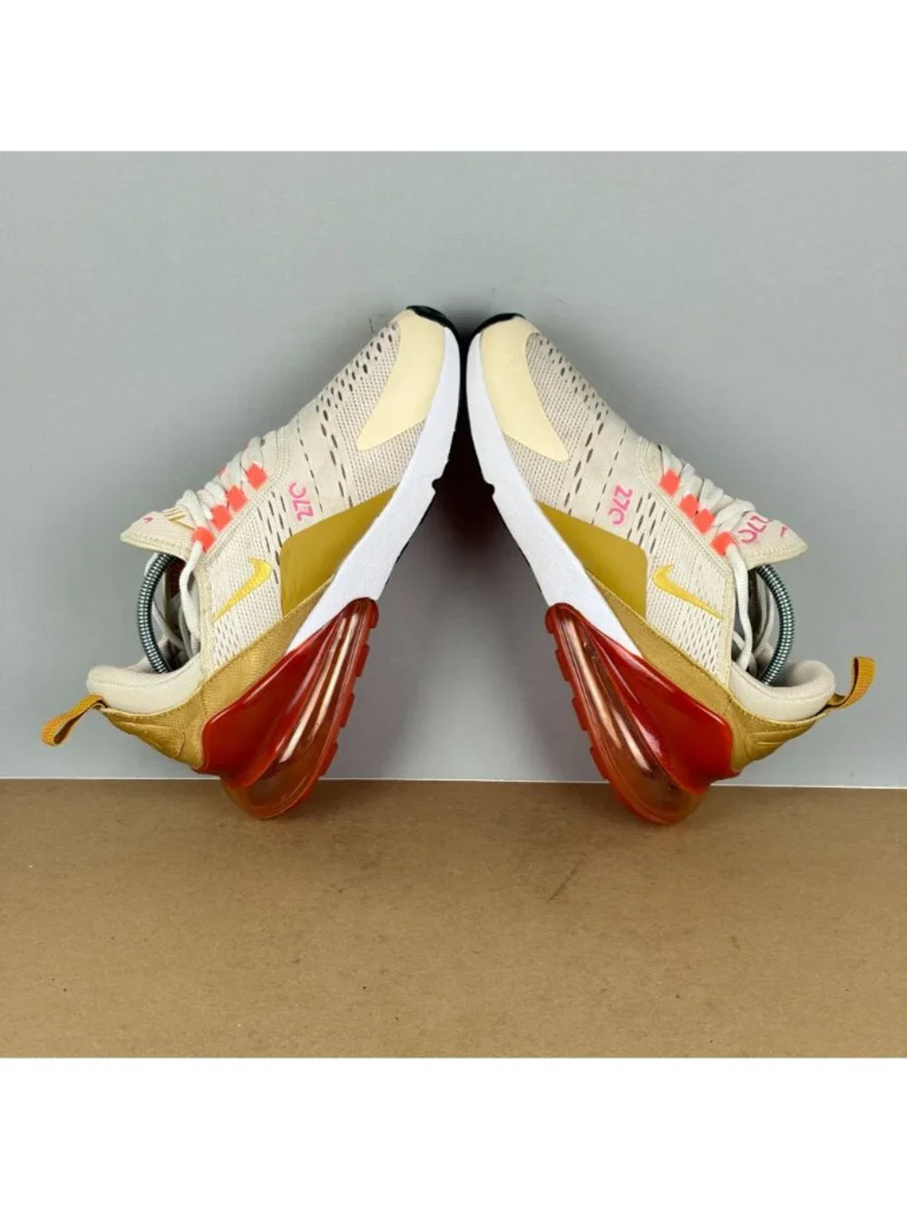 Nike Air Max 270 Guava Ice Cream Tint Athletic Shoes Womens 8.5 Mesh Low Top
